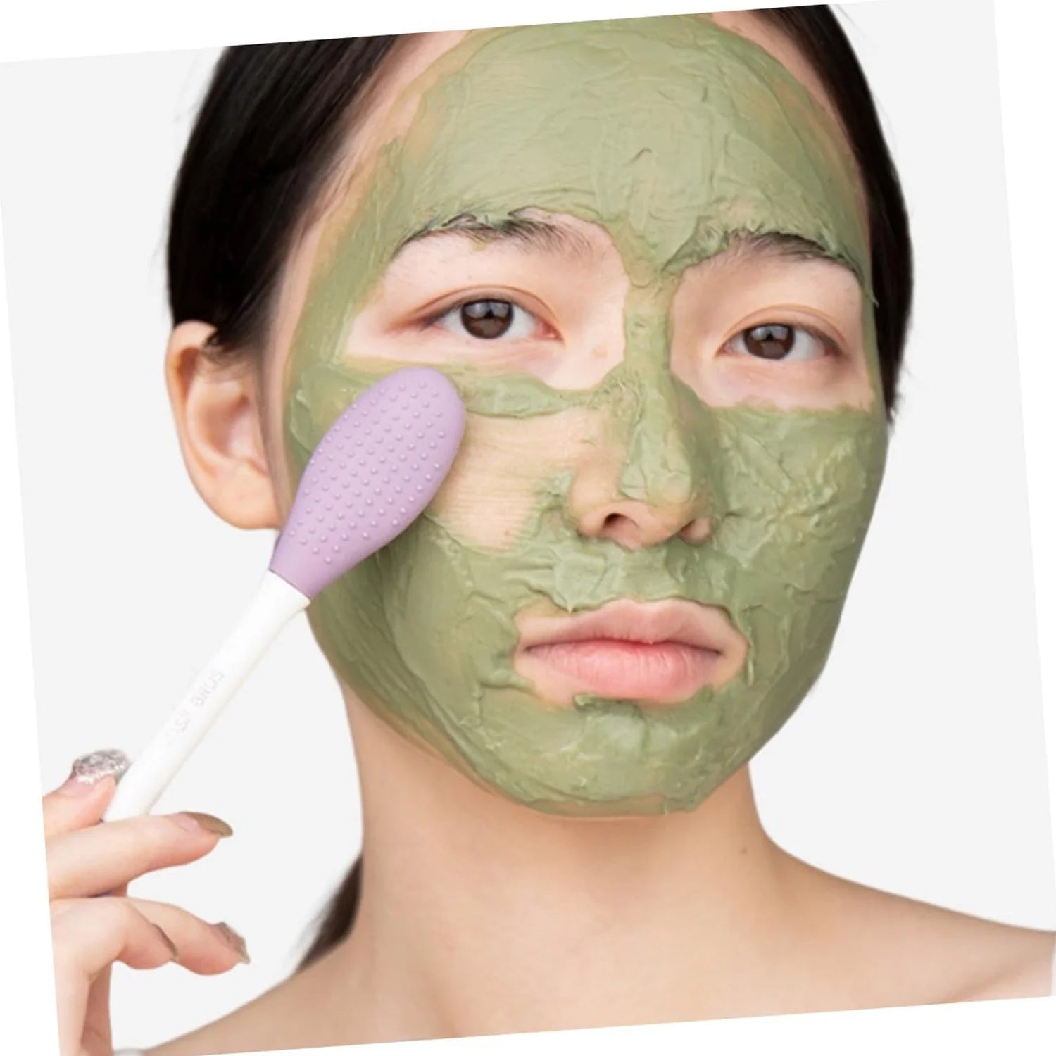 2 In 1 Double-headed Silicone Face Mask Brush (1 Pc) 2 In 1 Double-headed Silicone Face Mask Brush (1 Pc)